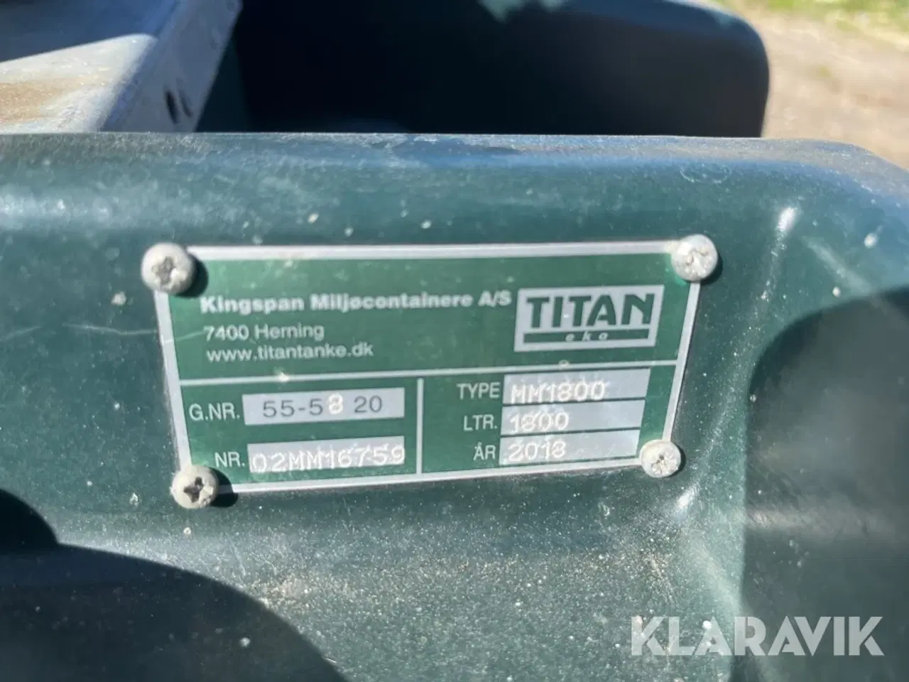 Billede 8 - Diesel tank Titan MM1800