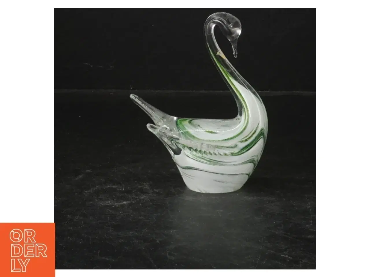 Billede 2 - Glasfigur af en svane (str. 12,5 cm)