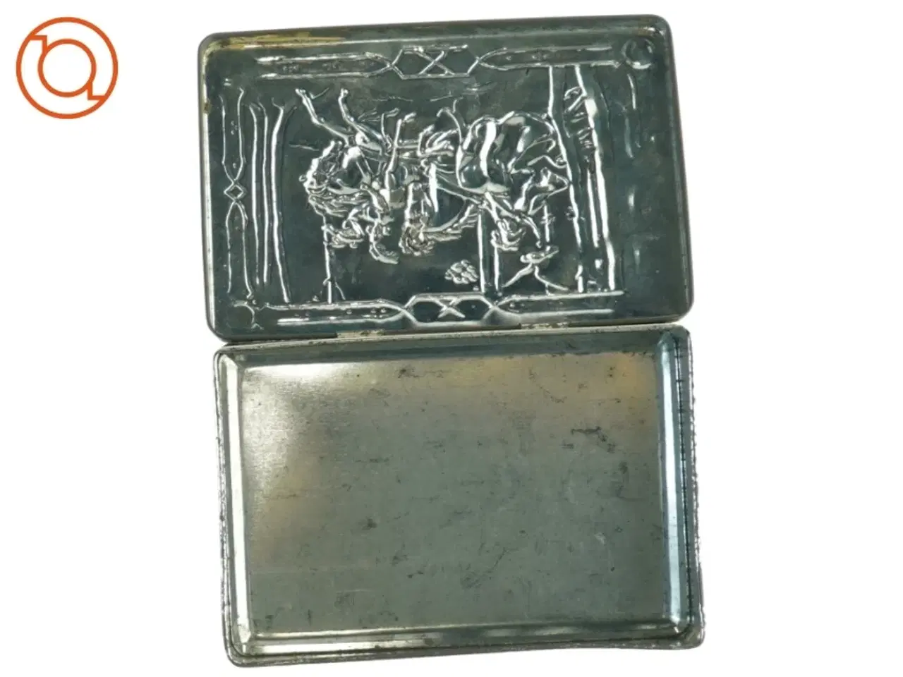 Billede 5 - Dekoteret metal æske (str. 17 x 12 x 5 cm)