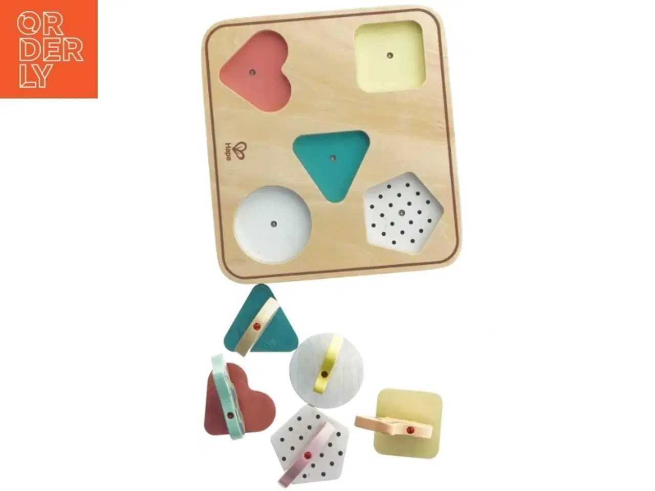 Billede 6 - Træpuslespil med lyd bondegårdsdyr fra Hape (str. 22x20,5 cm)