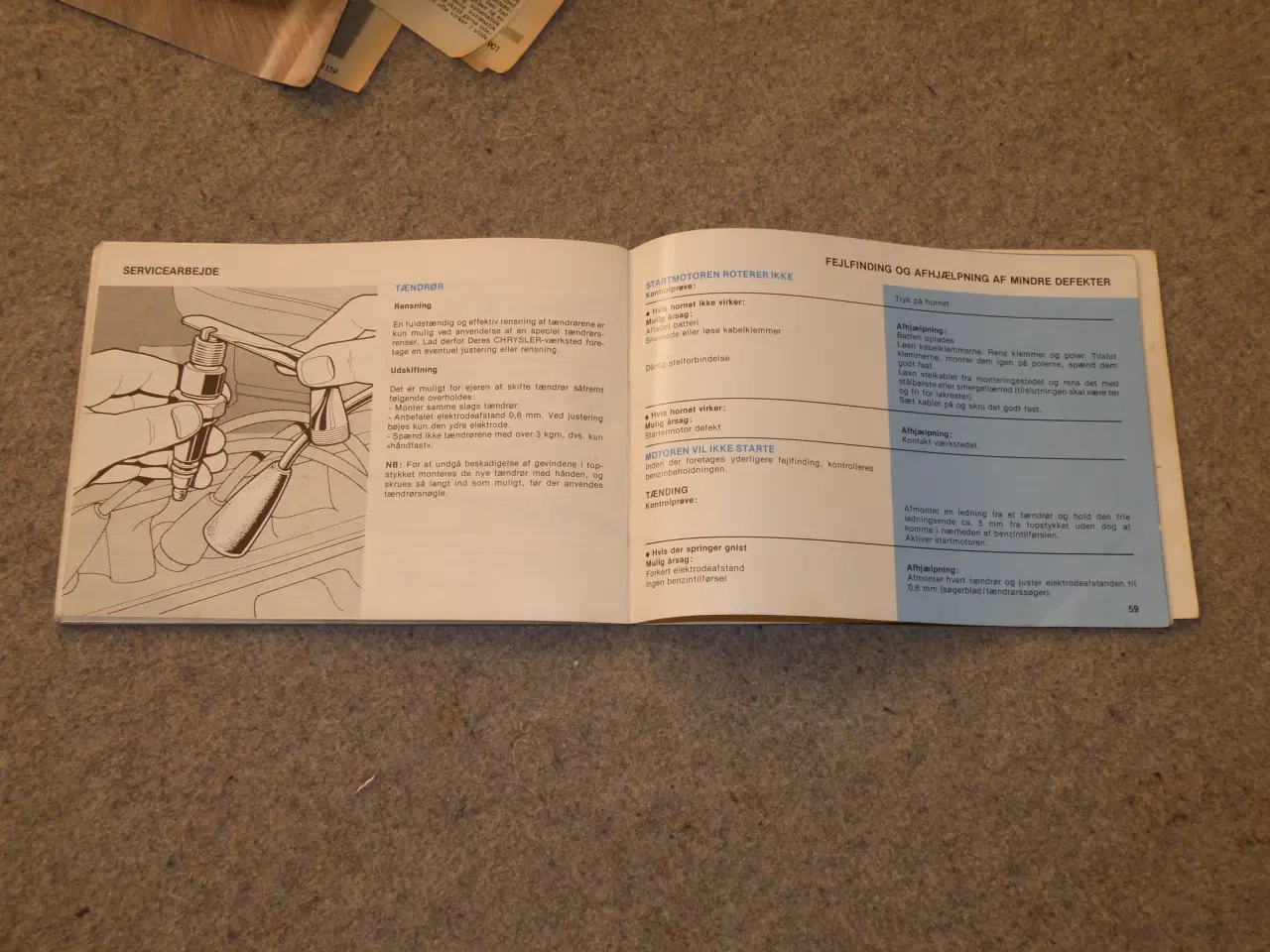 Billede 13 - SIMCA... 1307/09 inst.bog fin.. Brochure+reklamer