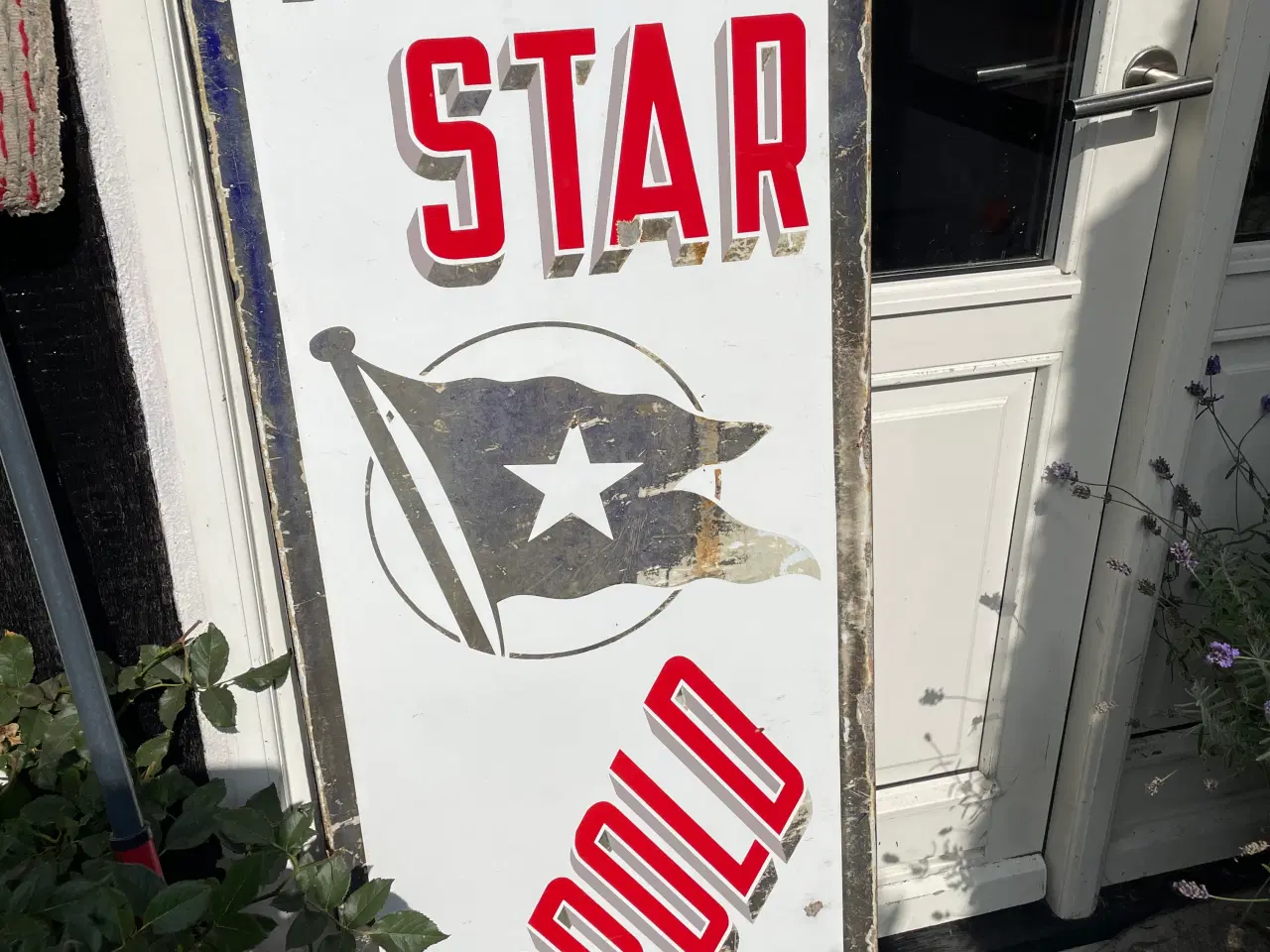 Billede 2 - Gl. emaljeskilt med reklame for "White Star"