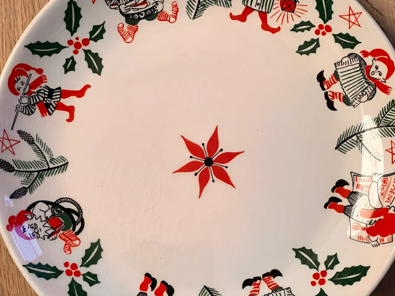 Billede 3 - Stavangerflint juletallerken – “Nissejul” fra 1960