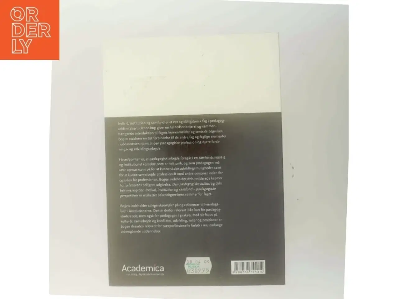 Billede 3 - Individ, institution og samfund af Susanne Idun Mørch (Bog)