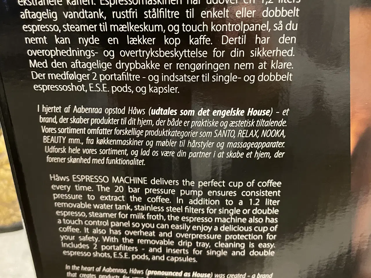 Billede 3 - Espresso Maskine fra HAWS