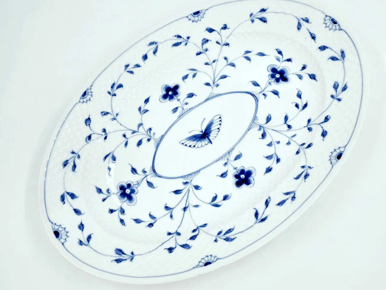 Billede 6 - Sommerfugl ovalt fad B&G Porcelæn 