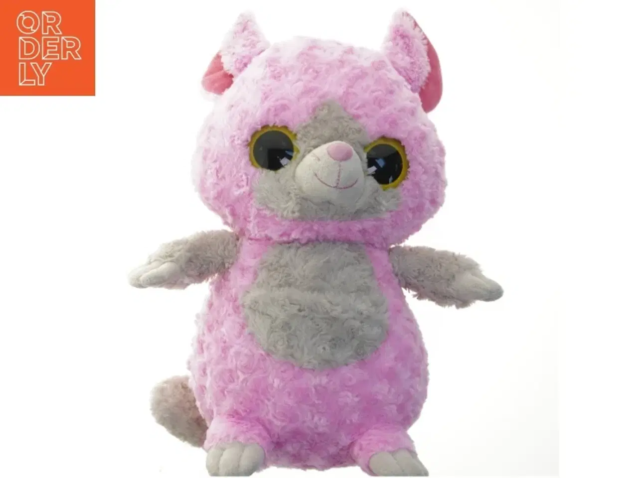 Billede 1 - Lyserødt tøjdyr kat (str. 47 cm)