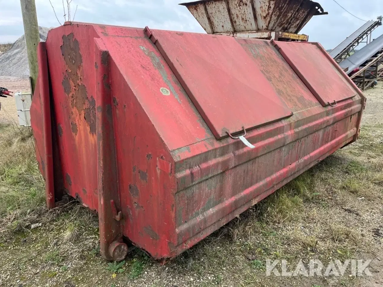 Billede 1 - Lukket affaldscontainer til wirehejs