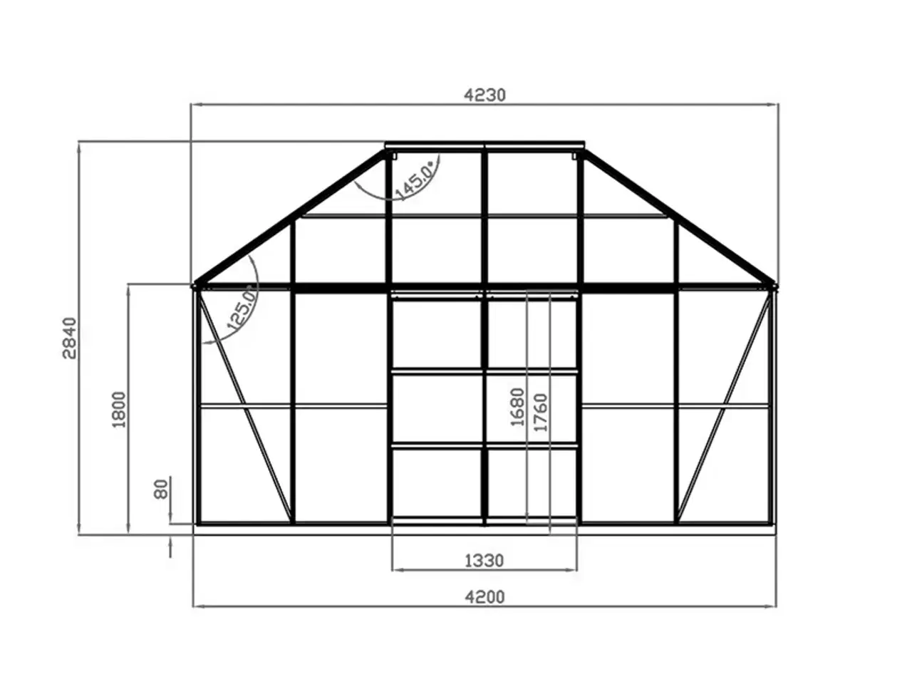 Billede 9 - Orangeri/pavillon /Havepavillon glas 12m², 4,2x2,8