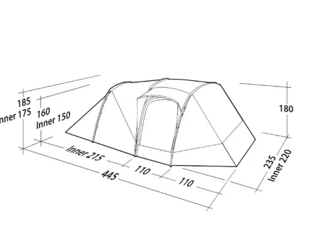 Billede 1 - Campingtelt 4 personer