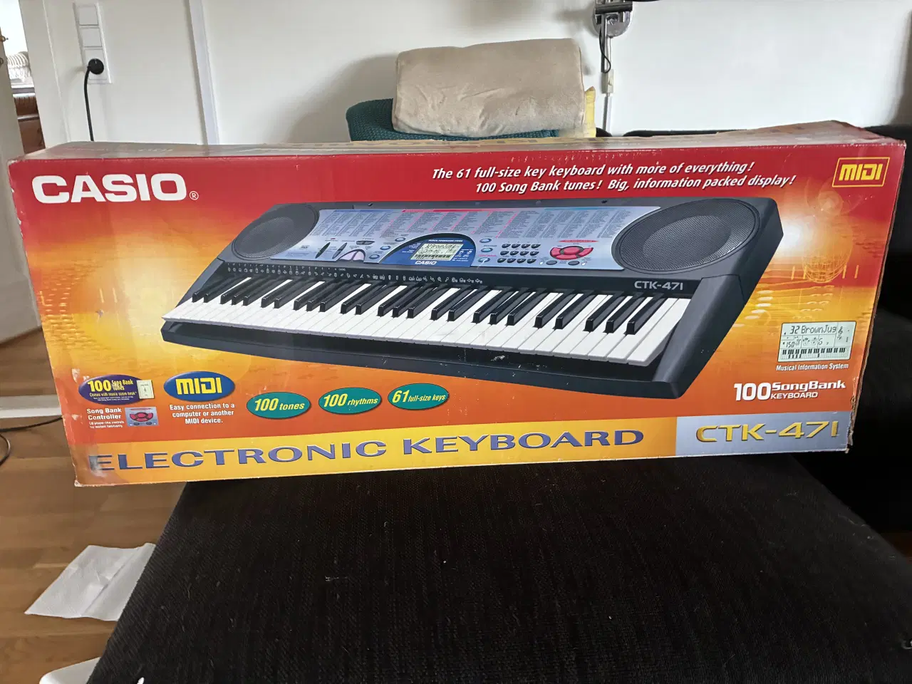 Billede 1 - Casio CTK-481 elektronisk keyboard 61 tangenter