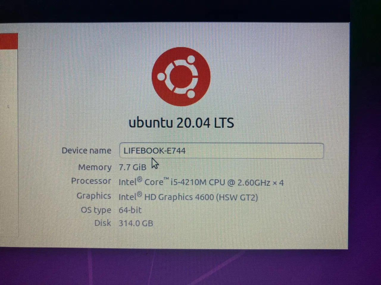 Billede 2 - Bærbar Fujitsu Lifebook E744