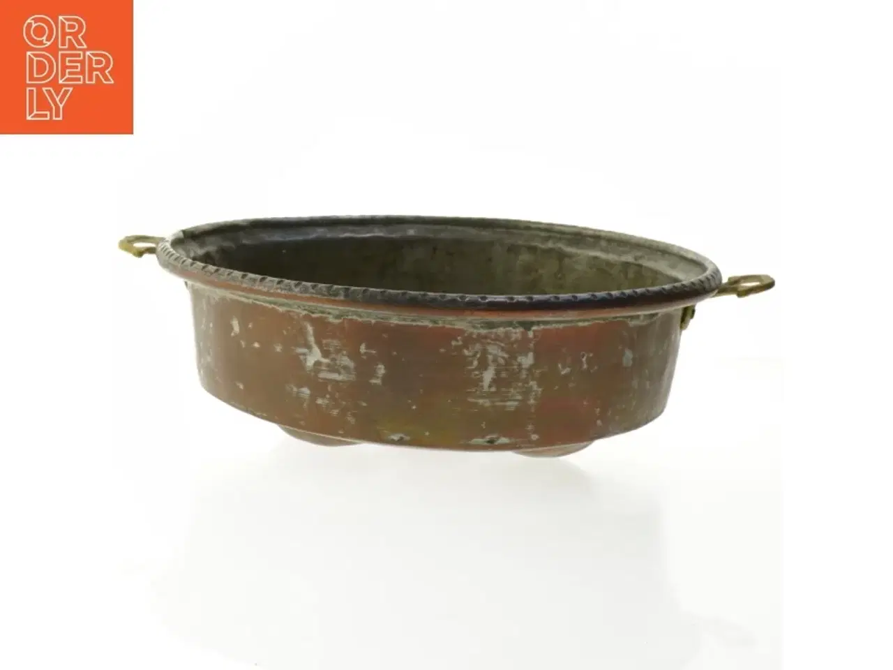 Billede 4 - Gammel kobber æbleskivepande (str. 35 cm)