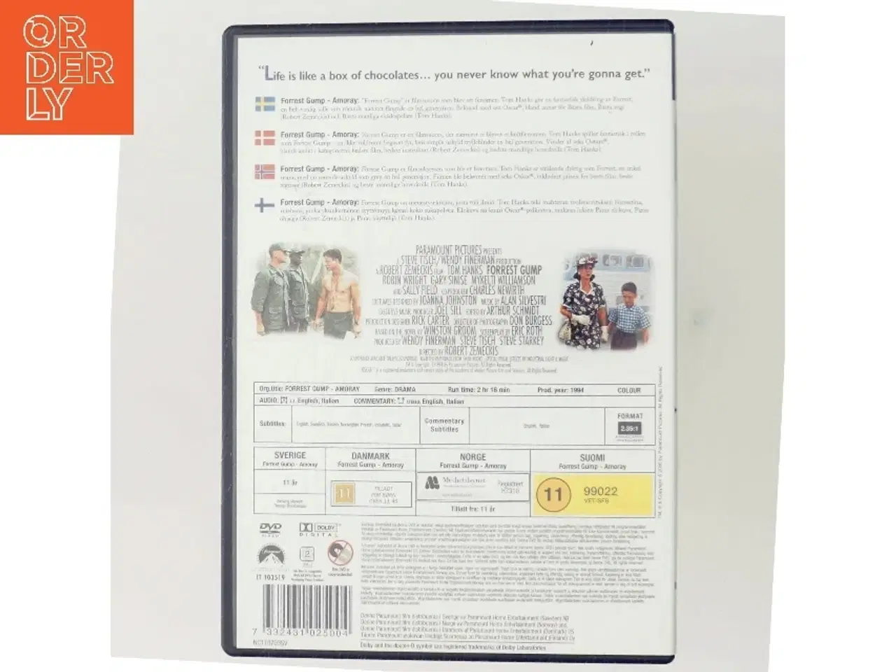 Billede 3 - Forrest Gump med Tom Hanks (DVD)