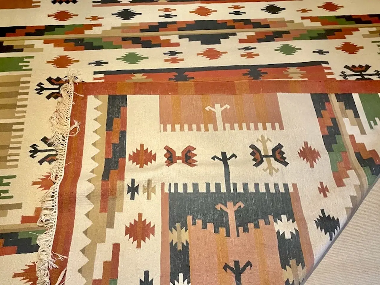 Billede 3 - ÆGTE KELIMTÆPPE I SKØNNE FARVER. 300 X 200.