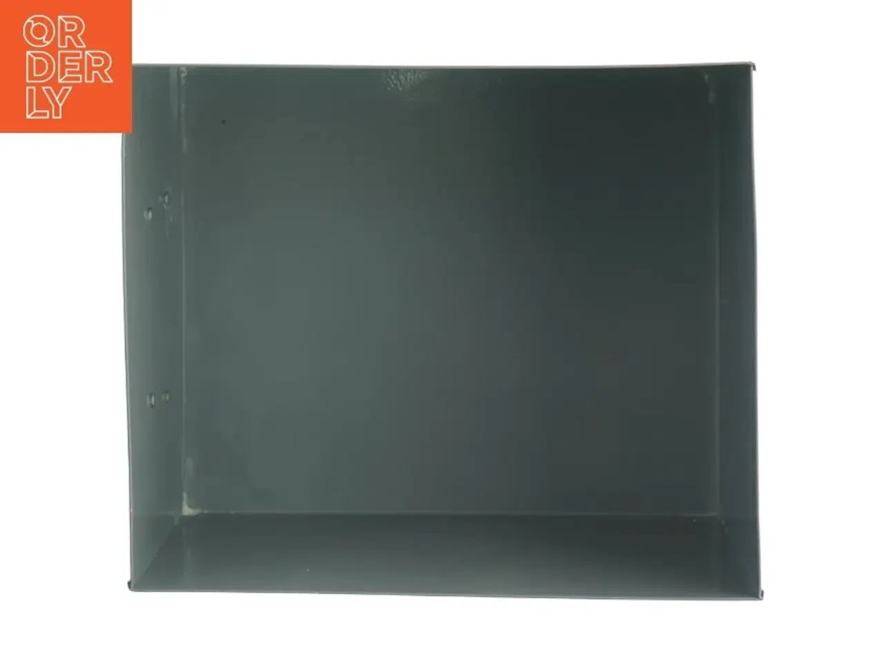 Billede 3 - Grå metal opbevaringsboks (str. 25 x 20 cm h 18 cm)