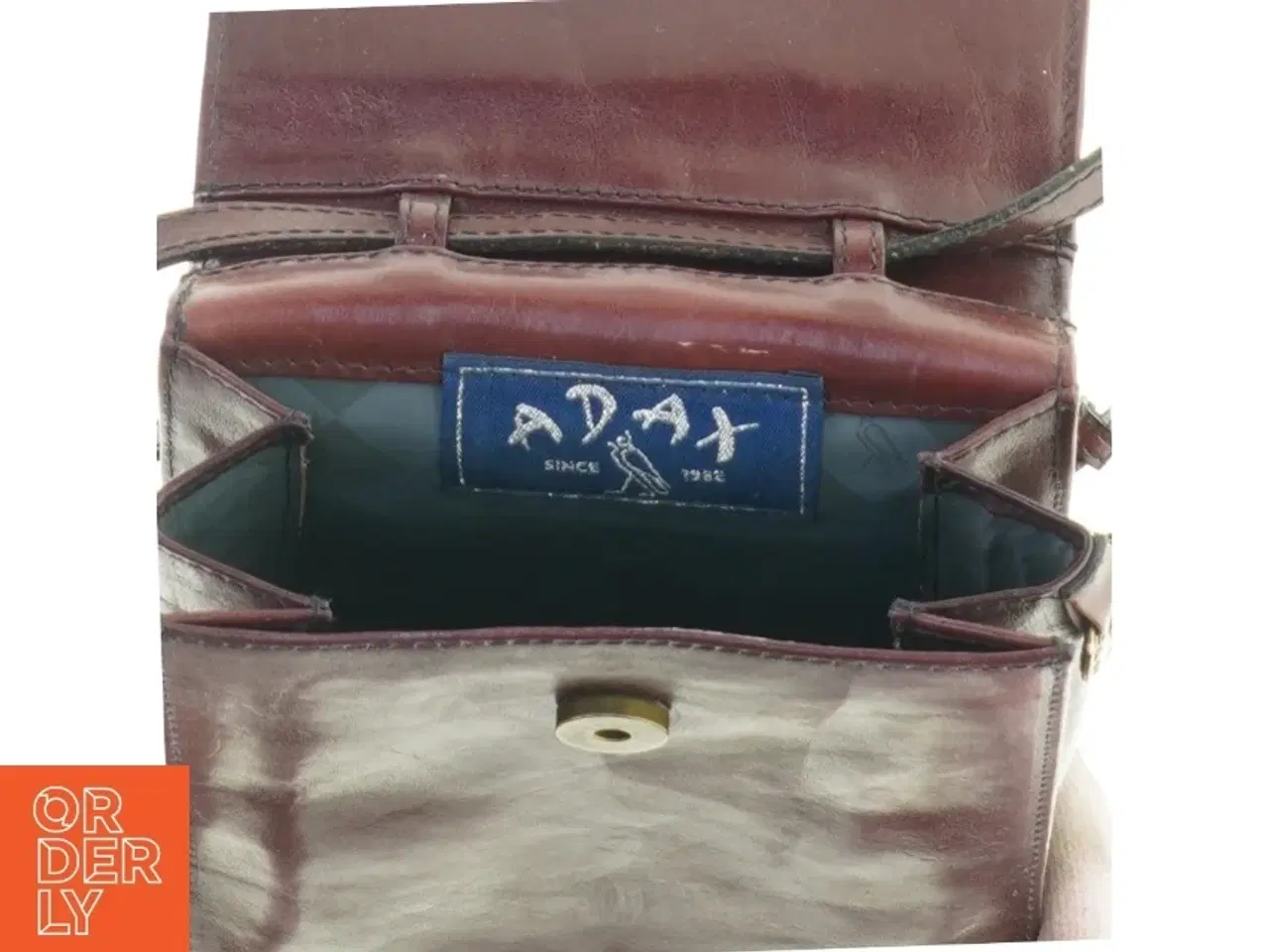 Billede 3 - Vintage Læder Skulder Crossbody taske fra Adax (str. 20 x 18 cm)