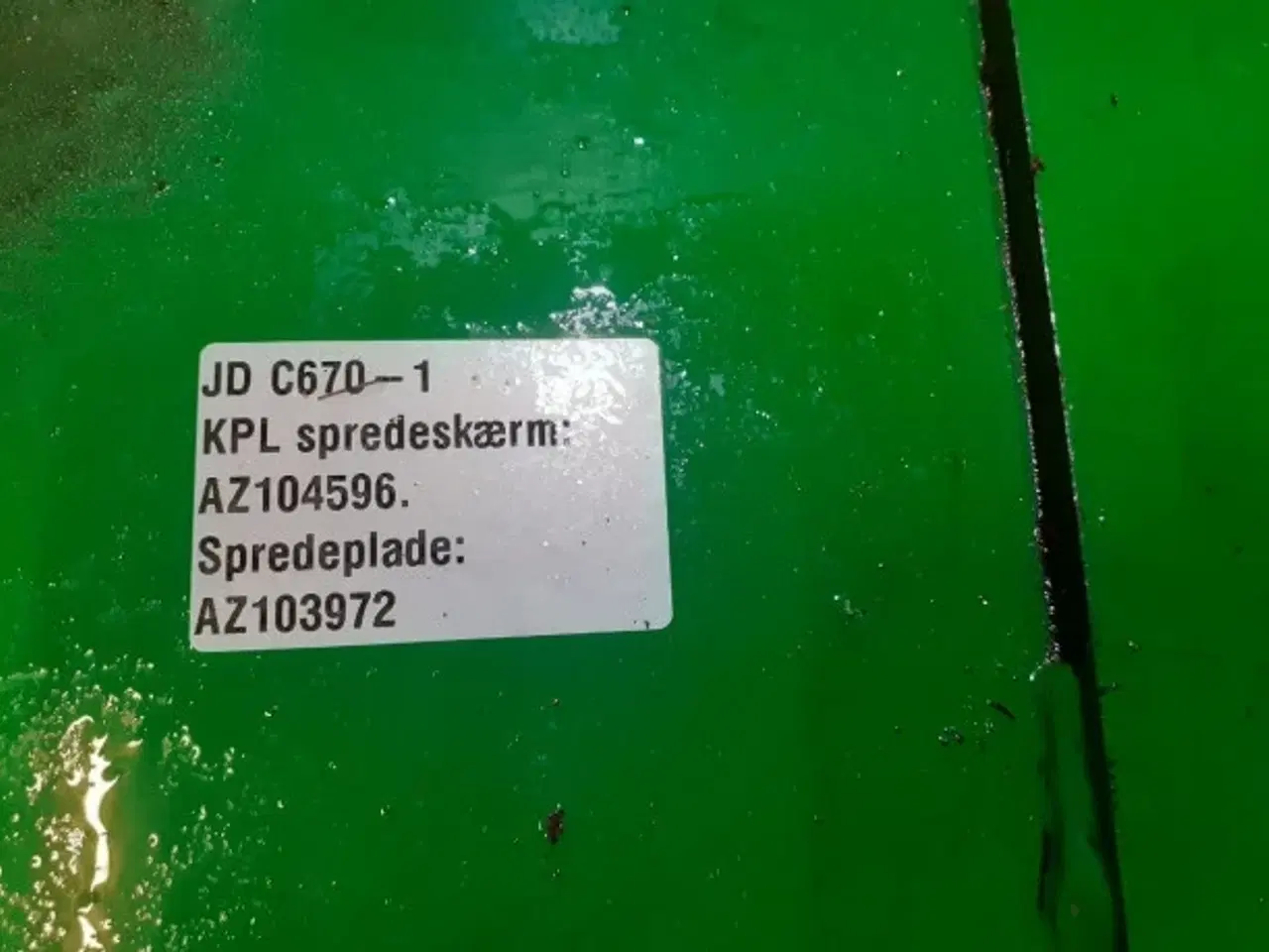 Billede 2 - John Deere C670 Spredeskærm AZ104596