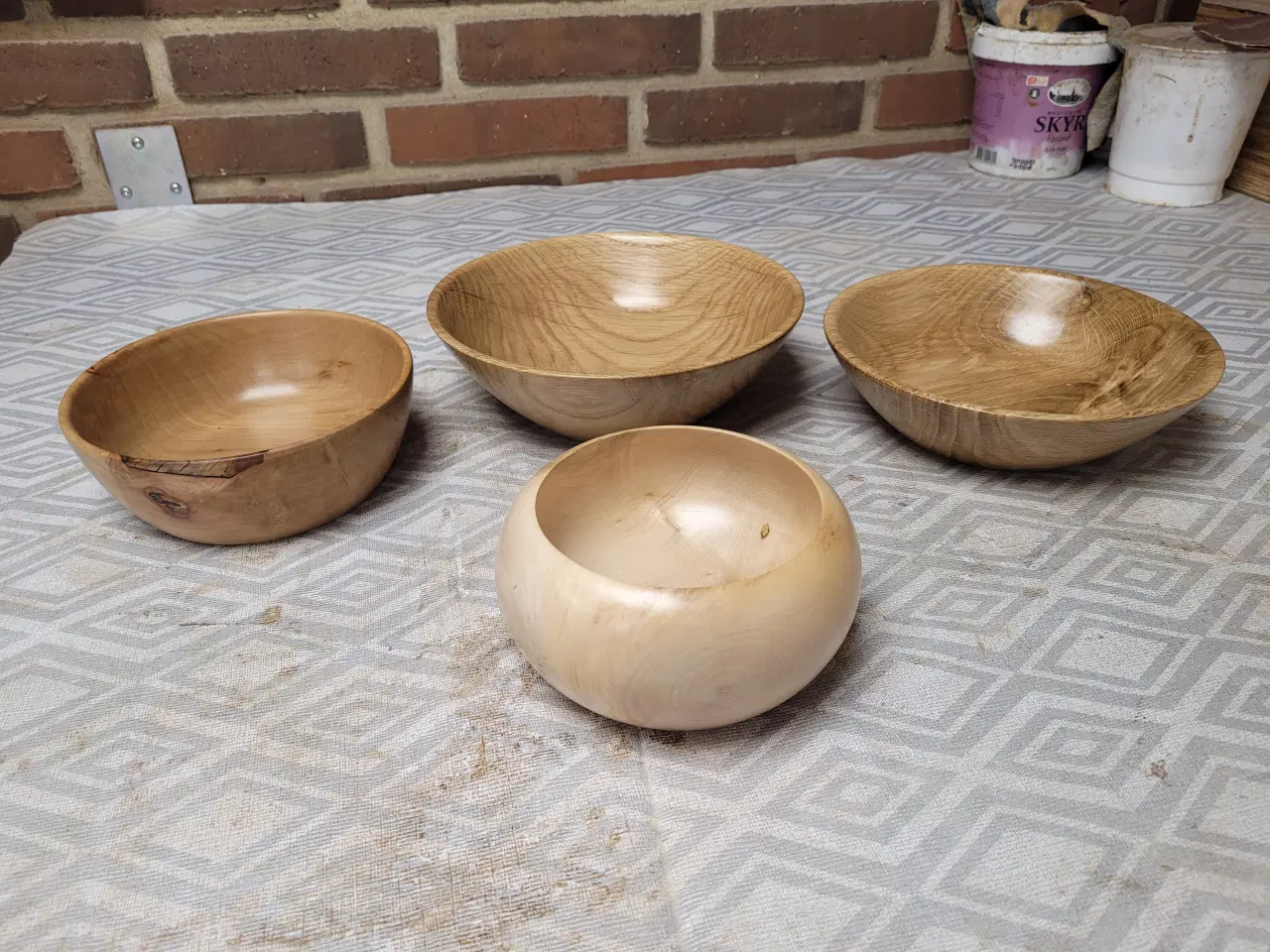 Billede 2 - Div. træskåle/fade 13 cm til 26 cm i diameter