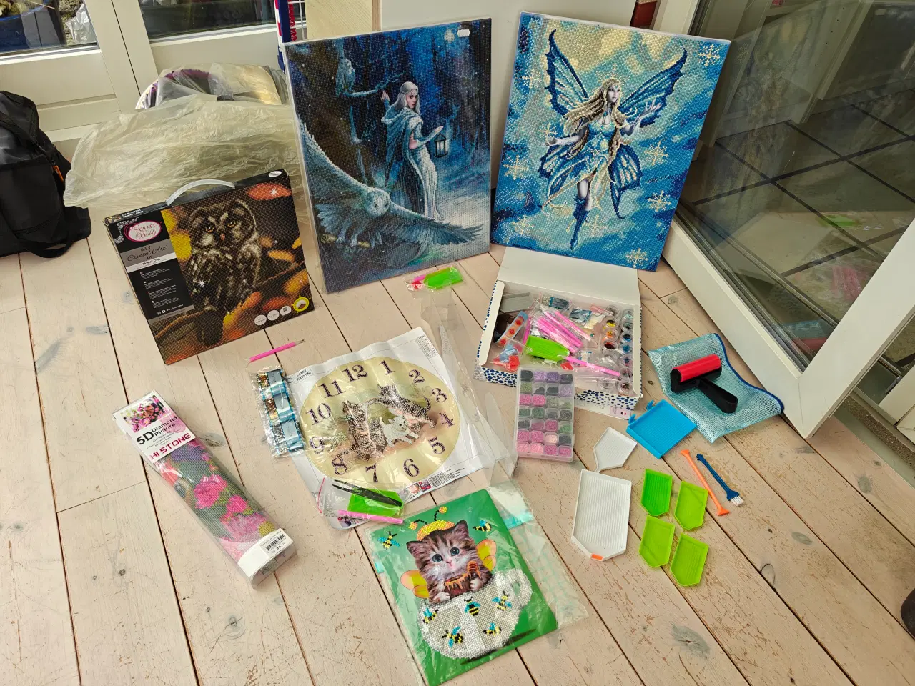 Billede 1 - Diamond painting (stor pakke!)