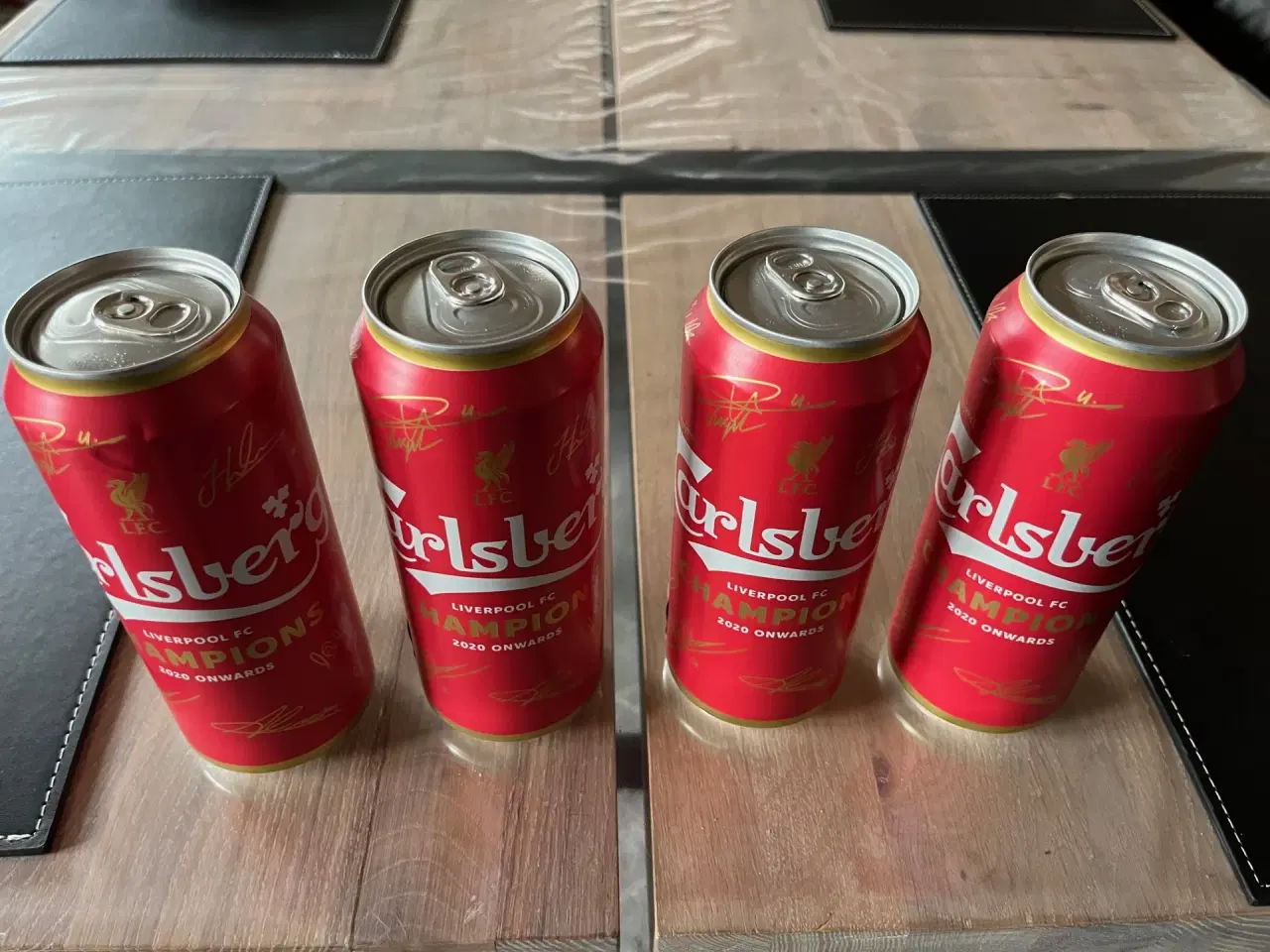 Billede 1 - 4 Stk. Liverpool øl dåser 