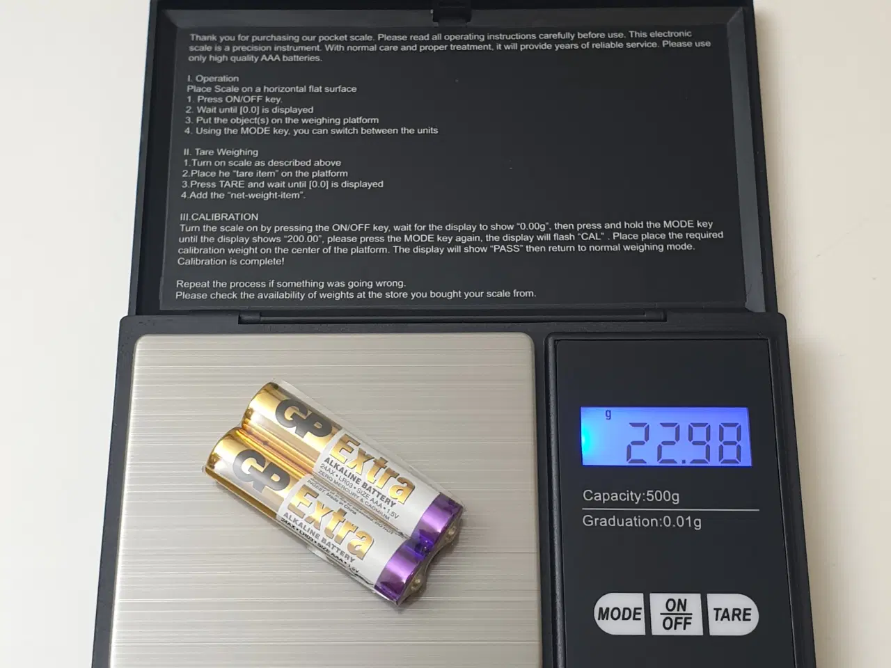 Billede 3 - NY! 500g x 0.01g Lommevægt / Finvægt / Scale