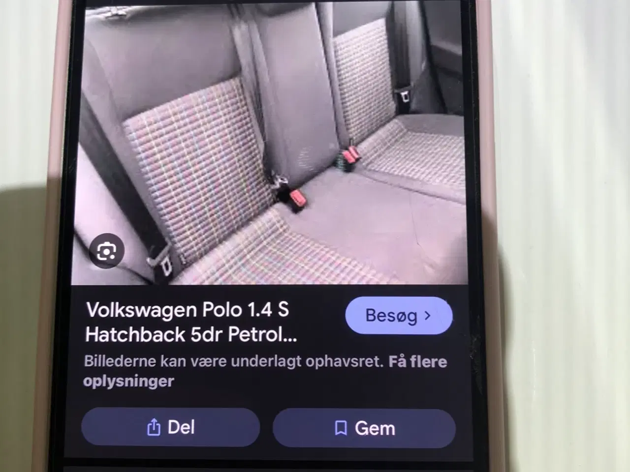 Billede 8 - Sæder til VW POLO 1,4S