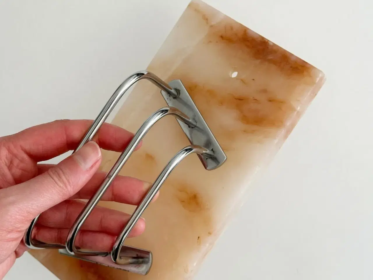 Billede 4 - Vintage brevordner, alabast og metal