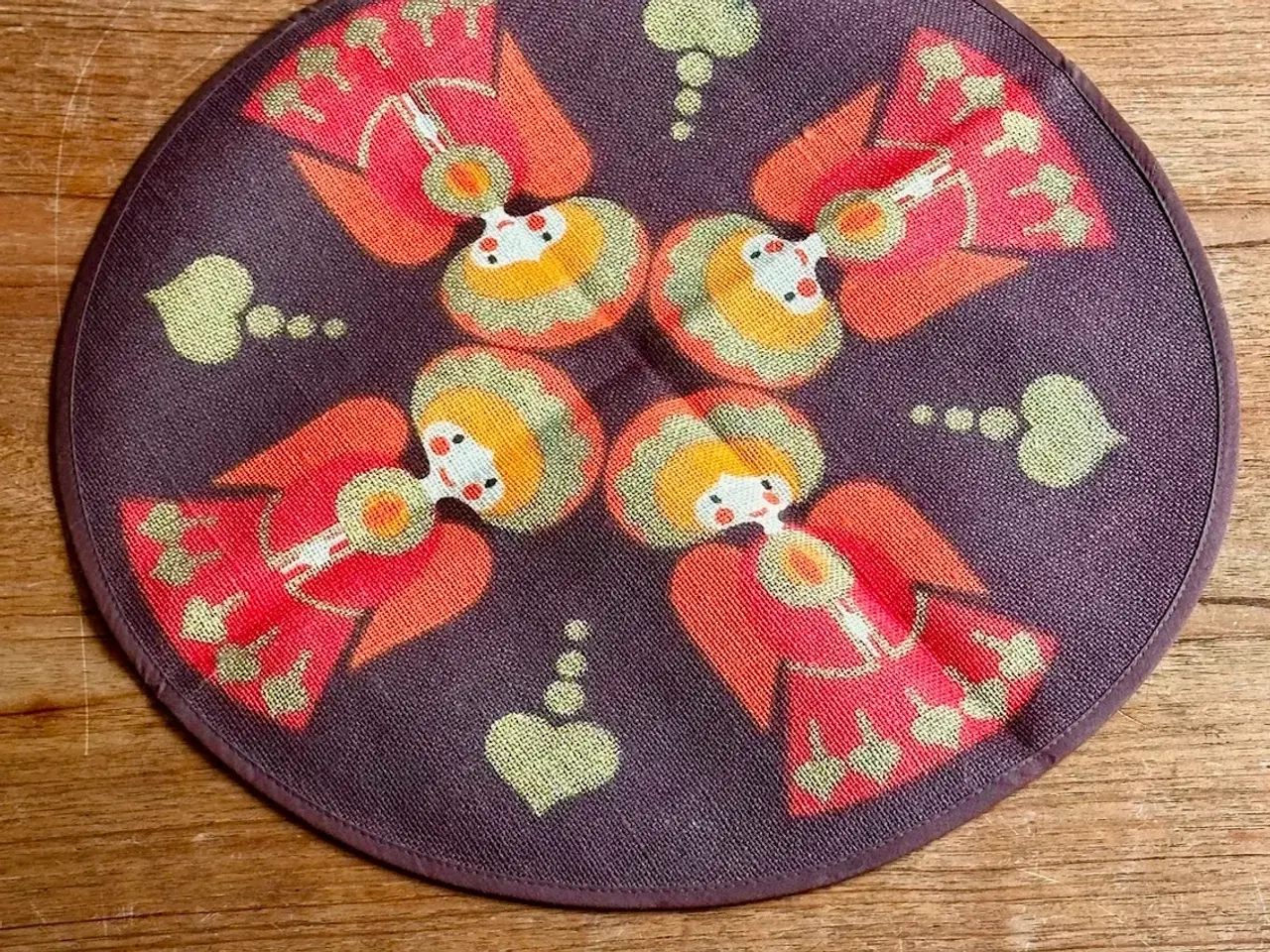 Billede 2 - Sødahl, hessian m engle, Ø41,5 cm