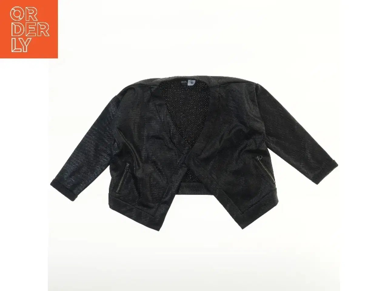 Billede 1 - Molo sort cardigan i læderlook fra Molo (str. 104)