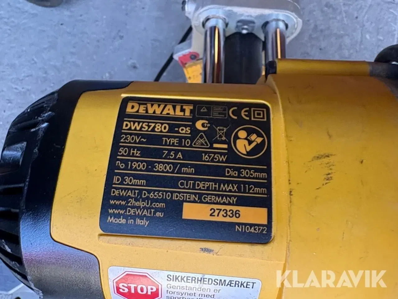 Billede 3 - Kapsav DeWalt DWS780