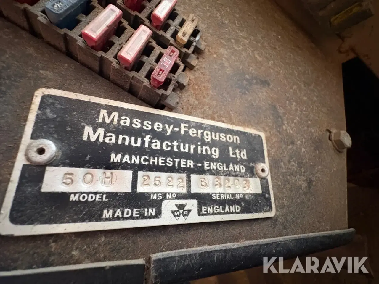Billede 5 - Rendegraver Massey Ferguson MF 50 H type 2522