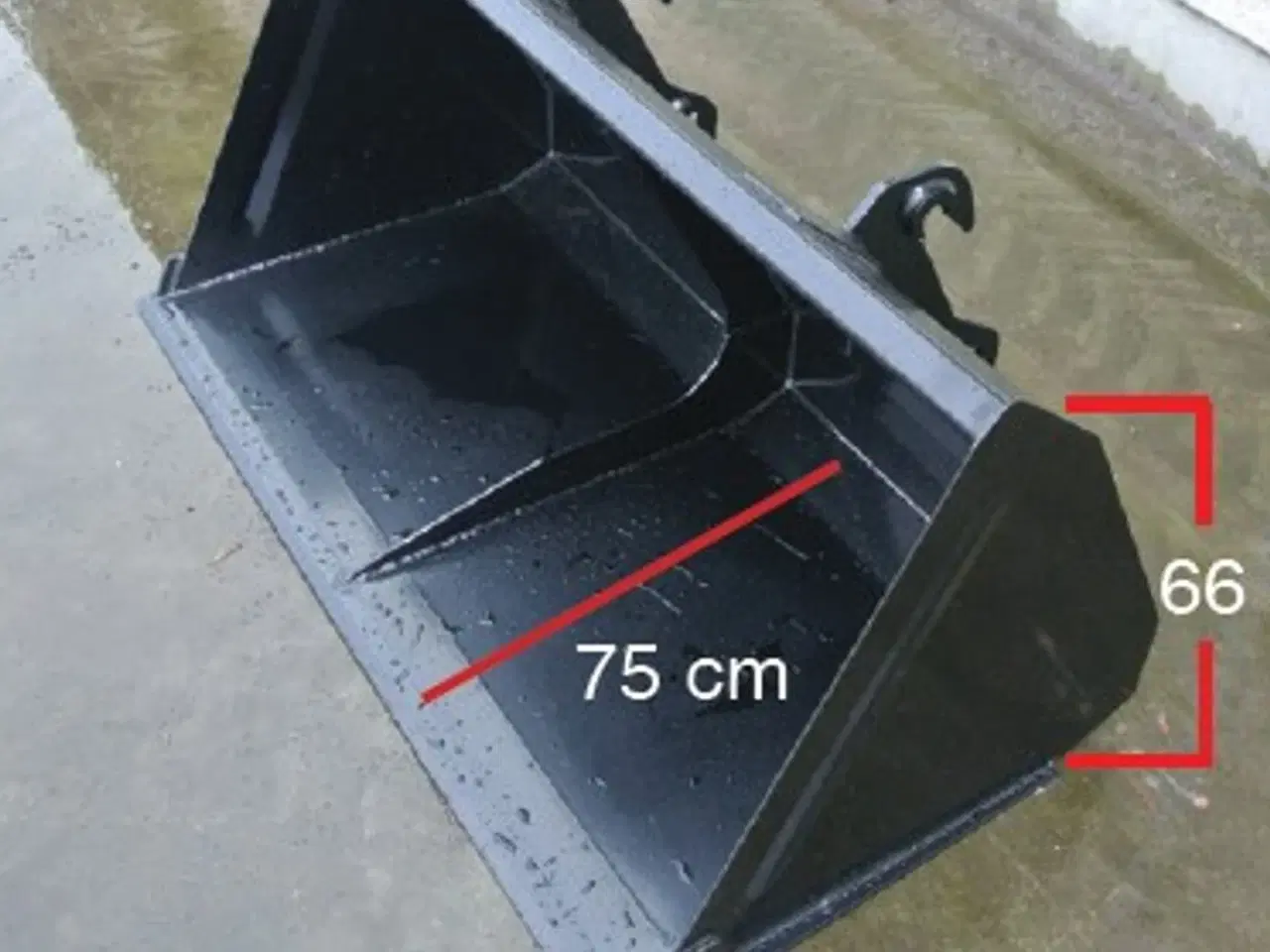 Billede 2 - - - - Universal skovl 0,9-1,7 MTR OG 0,22-0,43M3  - UNIVERSAL SKOVLE TIL MINILÆSSERE