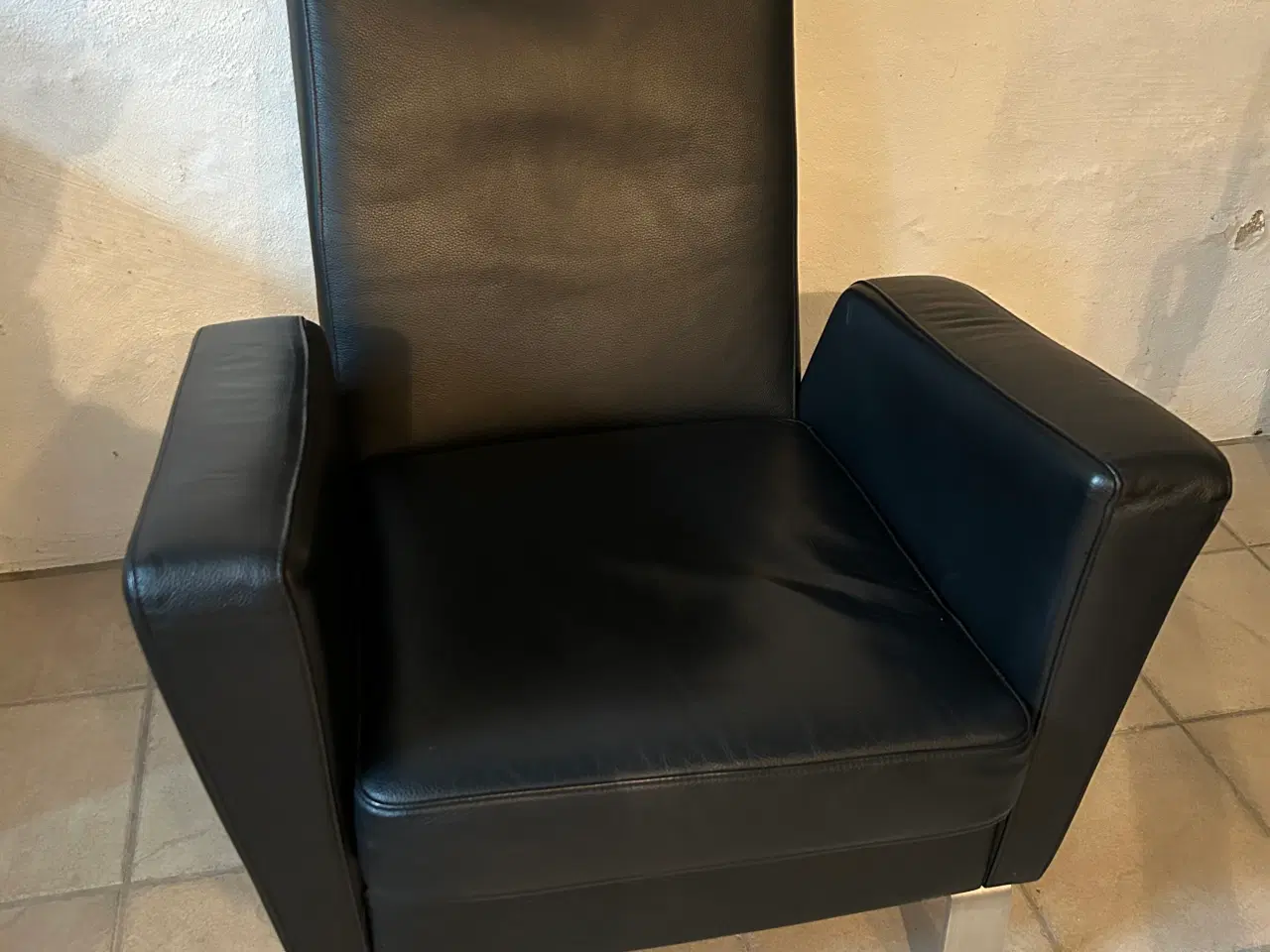Billede 2 - Lænestole i sort læder model aviator 