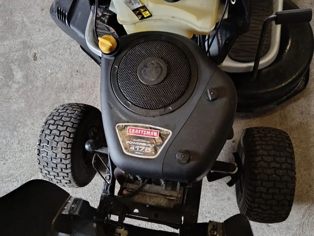 Billede 6 - Havetraktor craftsman 17.5 med el rive og tipvogn