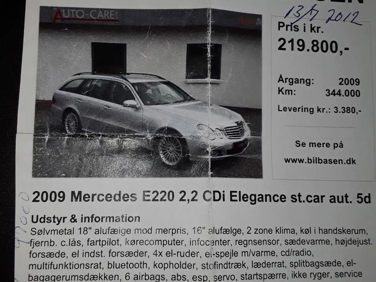 Billede 3 - Mercedes E220 2,2 CDI Elegance st.car aut. 5 d