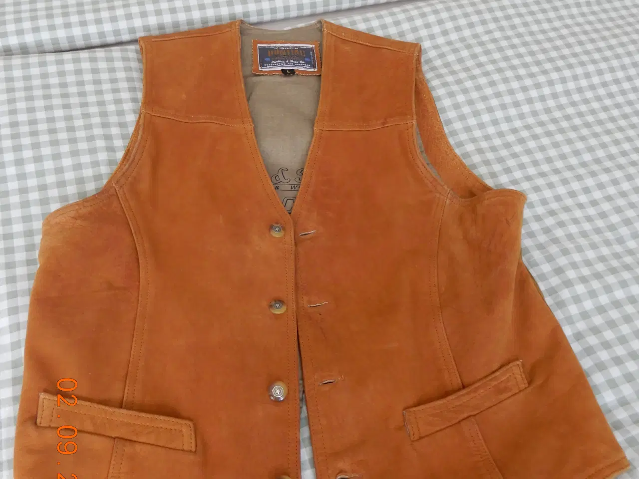 Billede 1 - Brun Ruskinds Vest