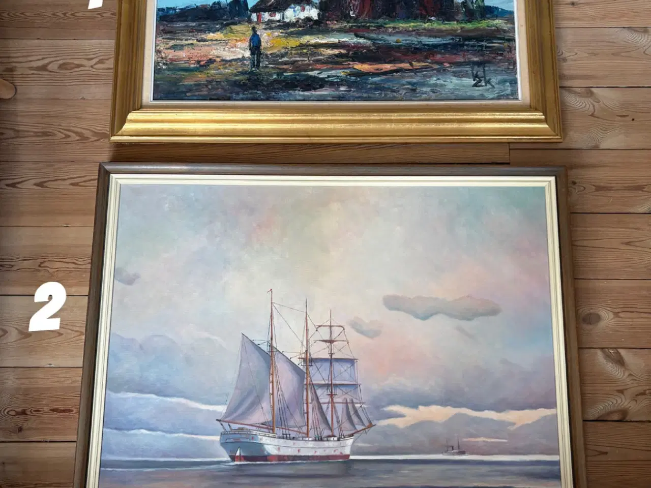 Billede 7 - Malerier med guldrammer