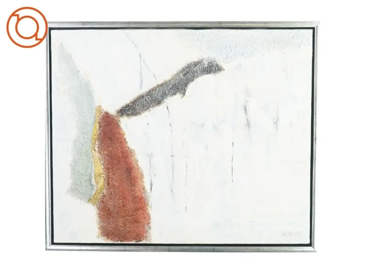Billede 1 - maleri med abstrakt motiv (str. LB: 64x54cm)
