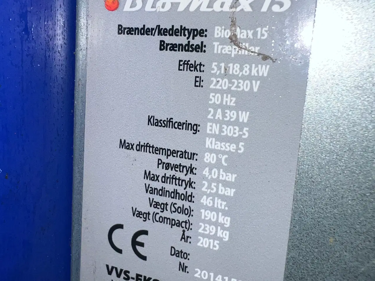 Billede 2 - Pillefyr Biomax 15