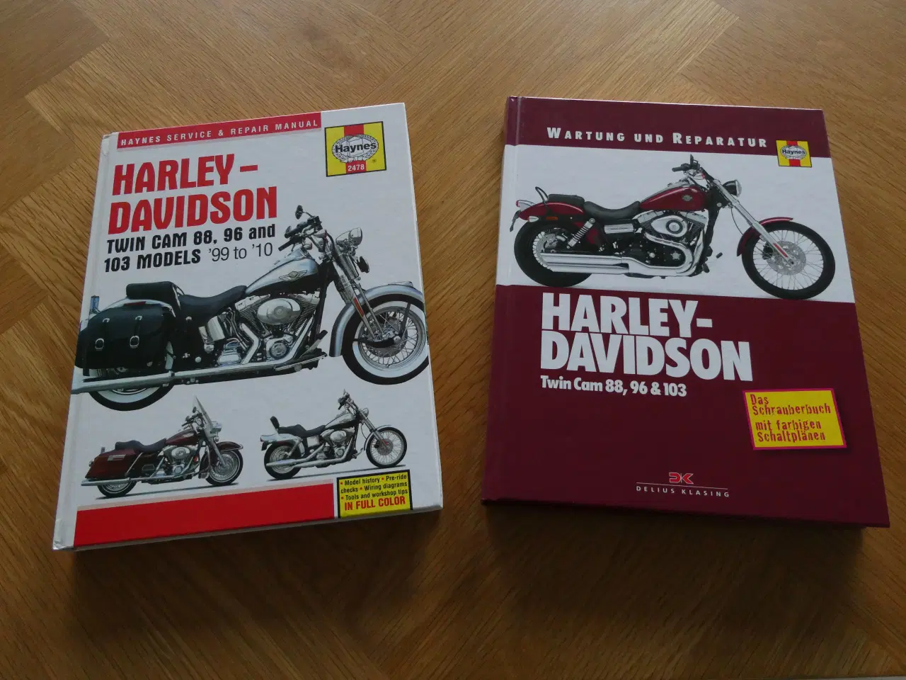 Billede 1 - 2 stk.service-bøger til Harley Davidson