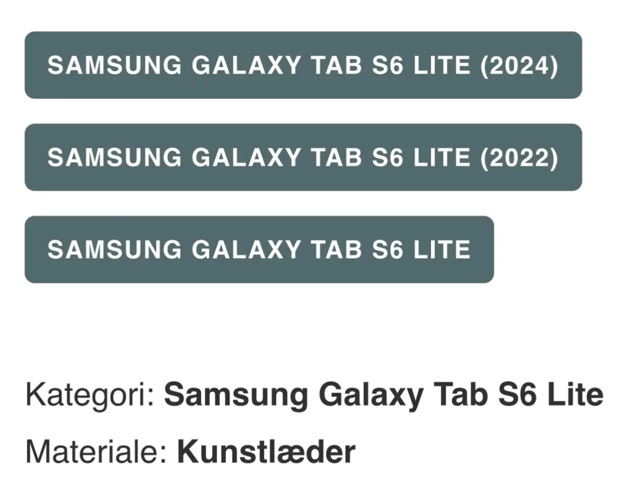 Billede 4 - 2 stk. COVERS, Samsung Galaxy Tab S6 Lite 