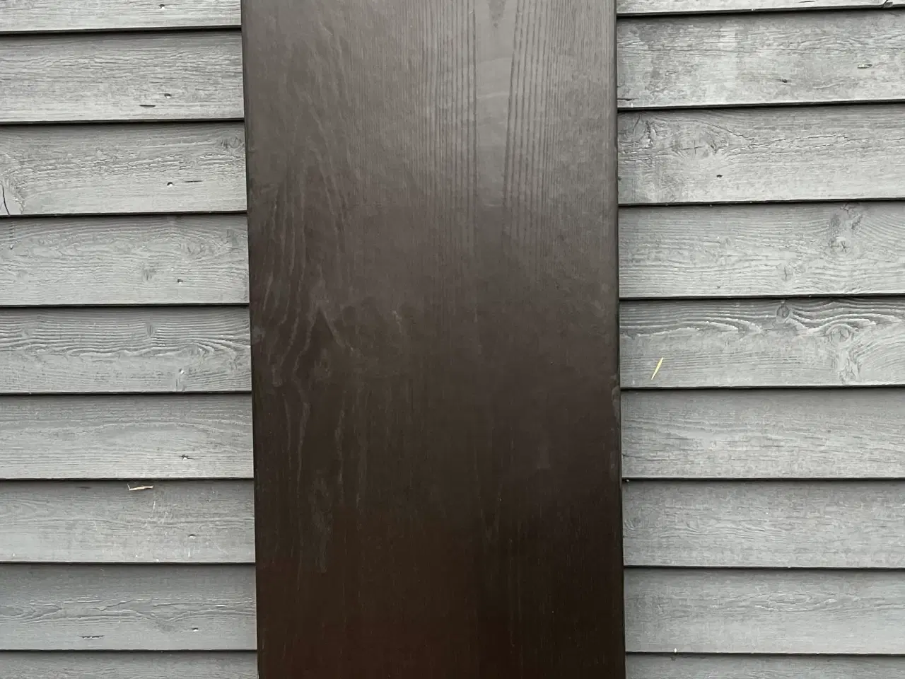 Billede 1 - Lang sort bordplade i træ