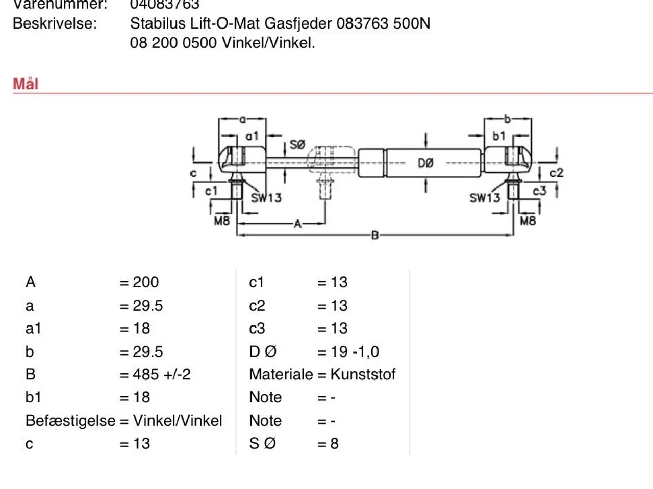 Billede 2 - Gasfjeder
