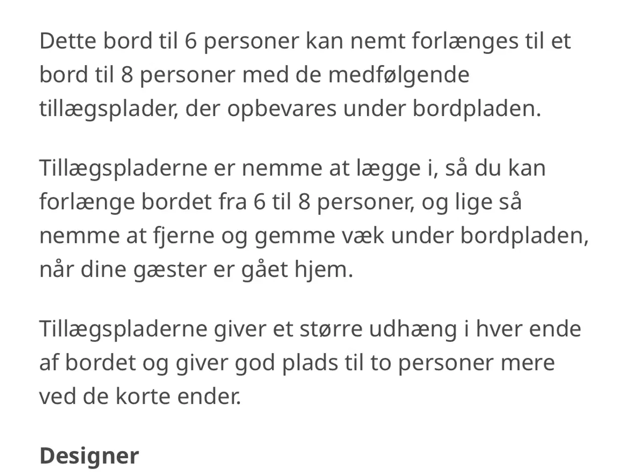 Billede 5 - Massivt sort IKEA Nordviken spisebord