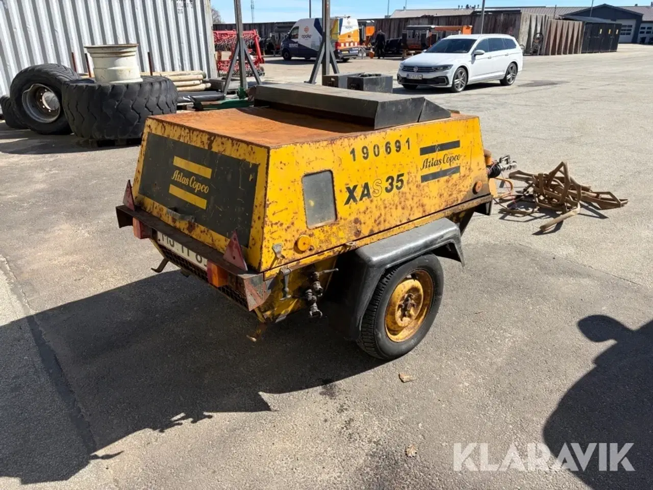 Billede 5 - Kompressor Atlas Copco XAS35 med tilbehør