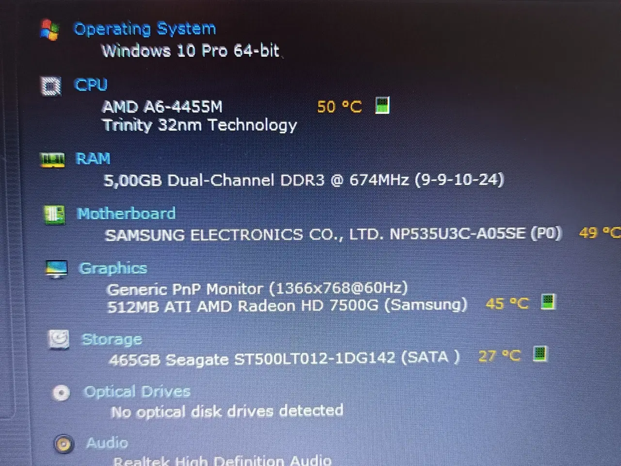 Billede 5 - Samsung Slimbook 13.3" AMD A6-4455M