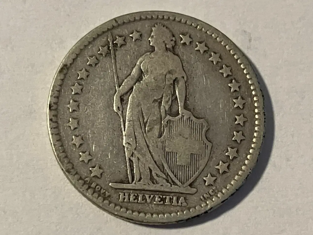 Billede 2 - 2 Francs Switzerland 1886