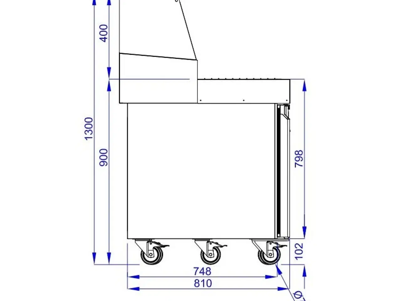 Billede 2 - Professionel pizzadisk – 13x 1/3 GN