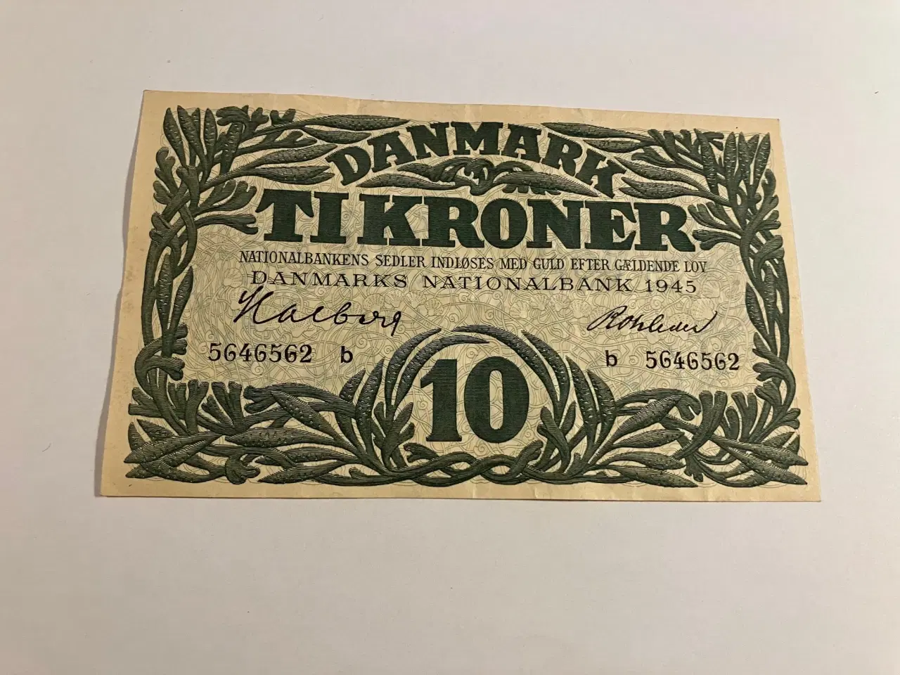Billede 1 - 10 Kroner 1945 B Danmark